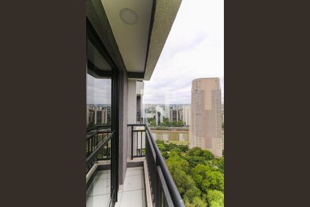 Varanda da Sala de apartamento à venda com 1 quarto, 26m² em Jardim Panorama, São Paulo