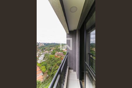 Varanda da Sala de apartamento para alugar com 1 quarto, 26m² em Jardim Panorama, São Paulo