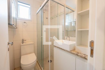 Banheiro de kitnet/studio para alugar com 1 quarto, 19m² em Bela Vista, São Paulo