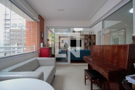 Varanda da Sala de apartamento para alugar com 3 quartos, 160m² em Cerqueira César, São Paulo