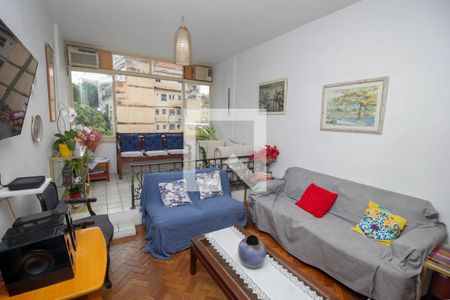 Sala de Estar de apartamento à venda com 3 quartos, 133m² em Laranjeiras, Rio de Janeiro