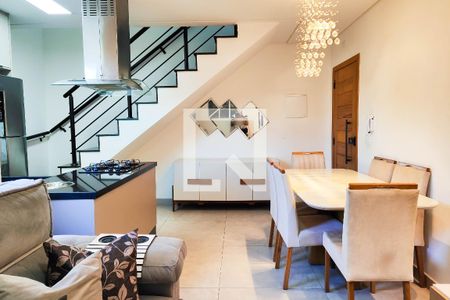 Sala de apartamento à venda com 2 quartos, 100m² em Vila Curuca, Santo André