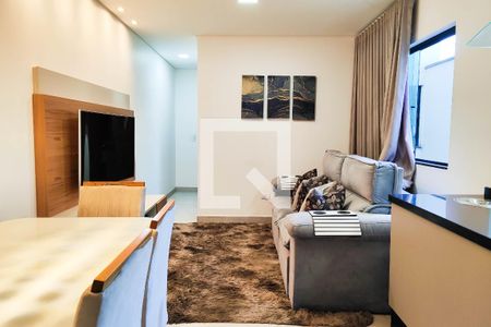 Sala de apartamento à venda com 2 quartos, 100m² em Vila Curuca, Santo André