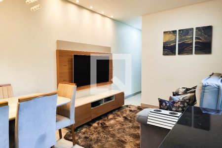 Sala de apartamento à venda com 2 quartos, 100m² em Vila Curuca, Santo André