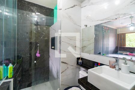 Banheiro da Suíte 1 de casa de condomínio à venda com 2 quartos, 60m² em Vila Santa Catarina, São Paulo