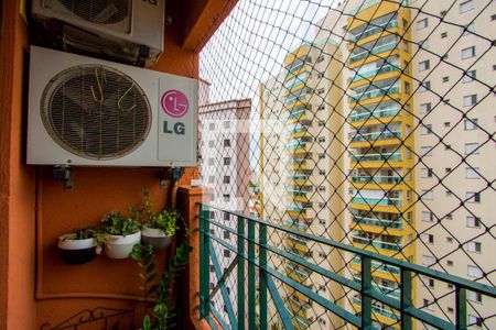 Varanda da sala de apartamento à venda com 3 quartos, 78m² em Jardim Bela Vista, Santo André