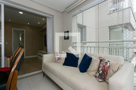 Varanda gourmet - Sofá 2 de apartamento para alugar com 3 quartos, 105m² em Tatuapé, São Paulo