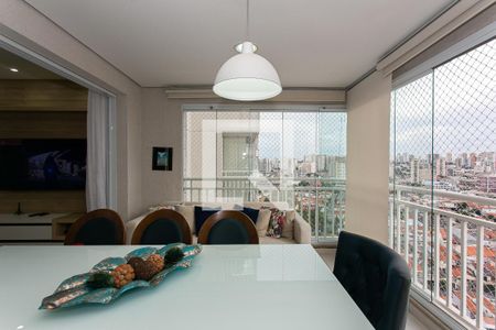 Varanda gourmet - Mesa e Cadeiras de apartamento para alugar com 3 quartos, 105m² em Tatuapé, São Paulo