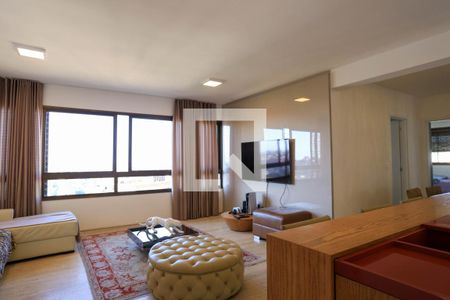 Sala de apartamento à venda com 4 quartos, 140m² em Sion, Belo Horizonte