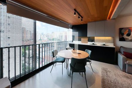Varanda de apartamento para alugar com 1 quarto, 45m² em Vila Nova Conceição, São Paulo