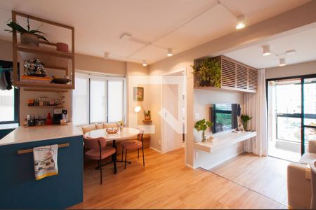 Sala de apartamento para alugar com 1 quarto, 48m² em Pinheiros, São Paulo