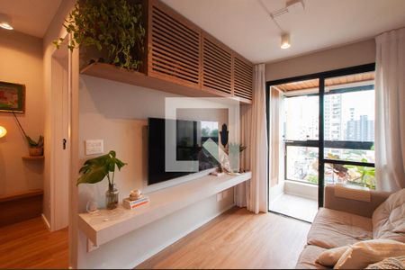 Sala de apartamento para alugar com 1 quarto, 48m² em Pinheiros, São Paulo