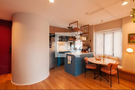 Sala de apartamento para alugar com 1 quarto, 48m² em Pinheiros, São Paulo