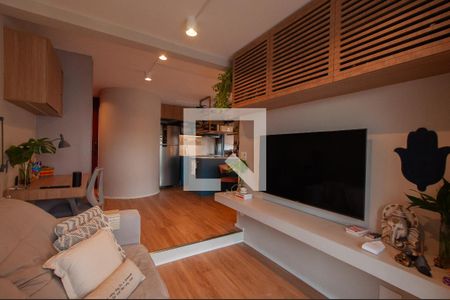 Sala de apartamento para alugar com 1 quarto, 48m² em Pinheiros, São Paulo