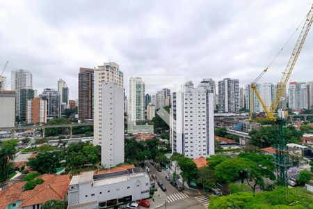 Sala - Vista de apartamento para alugar com 3 quartos, 115m² em Brooklin, São Paulo