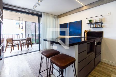 Studio para alugar com 50m², 1 quarto e 1 vagaSala/Cozinha