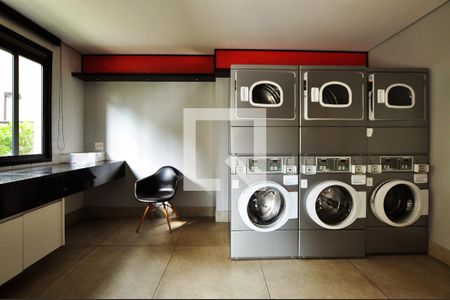 Área comum -Lavanderia de kitnet/studio para alugar com 1 quarto, 31m² em Jardim Paulista, São Paulo