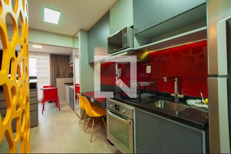 Cozinha de kitnet/studio para alugar com 1 quarto, 31m² em Jardim Paulista, São Paulo