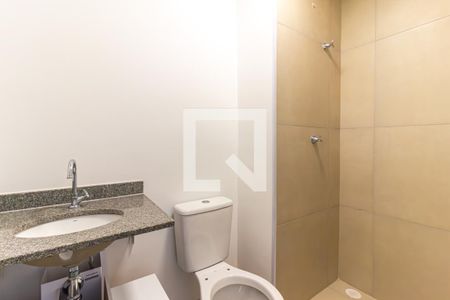 Banheiro de apartamento para alugar com 1 quarto, 24m² em Bela Vista, São Paulo