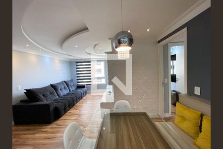 sala  de apartamento à venda com 3 quartos, 76m² em Marechal Rondon, Canoas