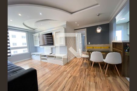 sala  de apartamento à venda com 3 quartos, 76m² em Marechal Rondon, Canoas