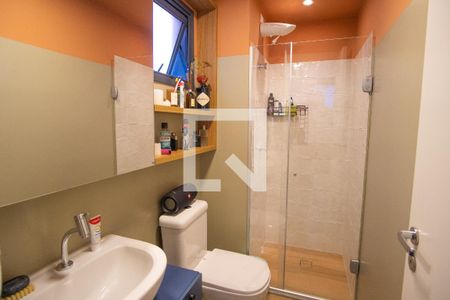 Banheiro de kitnet/studio à venda com 1 quarto, 27m² em Vila Buarque, São Paulo