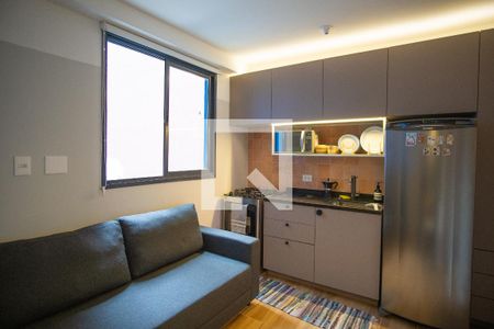 Sala/Cozinha de kitnet/studio à venda com 1 quarto, 27m² em Vila Buarque, São Paulo