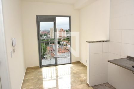 Sala/Cozinha de apartamento à venda com 1 quarto, 34m² em Jardim Prudência, São Paulo