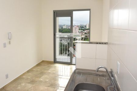 Sala/Cozinha de apartamento à venda com 1 quarto, 34m² em Jardim Prudência, São Paulo