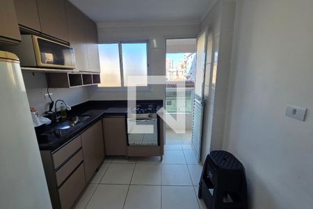 Cozinha de apartamento para alugar com 1 quarto, 70m² em Canto do Forte, Praia Grande