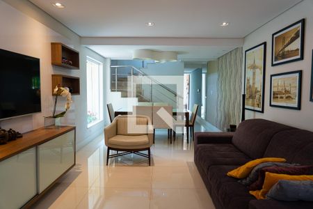 Sala de casa à venda com 3 quartos, 148m² em Vila Bastos, Santo André
