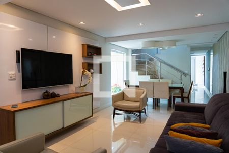 Sala de casa à venda com 3 quartos, 148m² em Vila Bastos, Santo André