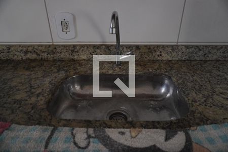 Cozinha de casa de condomínio para alugar com 1 quarto, 37m² em Vila Carmosina, São Paulo