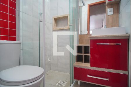 Banheiro de kitnet/studio à venda com 1 quarto, 36m² em Centro, São Leopoldo