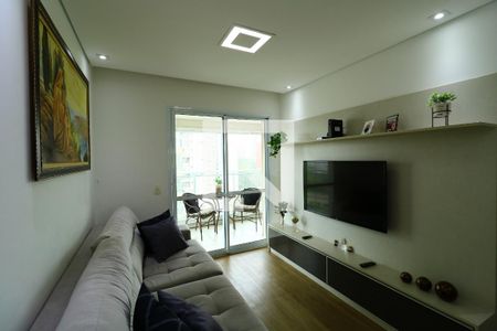 Sala de apartamento à venda com 2 quartos, 66m² em Campestre, Santo André