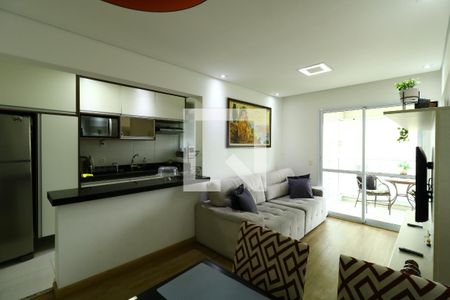 Sala de apartamento à venda com 2 quartos, 66m² em Campestre, Santo André