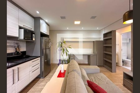 Sala de apartamento para alugar com 1 quarto, 41m² em Cidade Monções, São Paulo