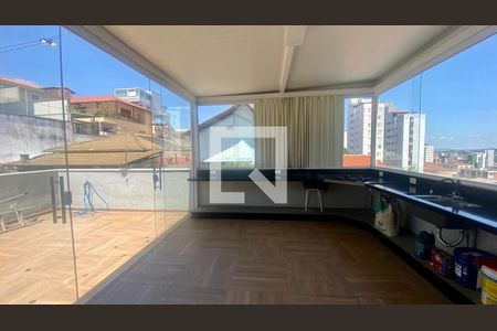 Varanda gourmet de apartamento à venda com 4 quartos, 190m² em Barroca, Belo Horizonte