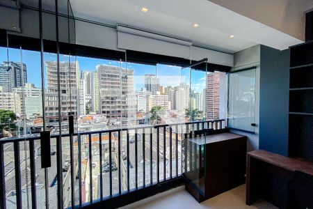 Varanda da Sala/Quarto de kitnet/studio à venda com 1 quarto, 23m² em Paraíso, São Paulo