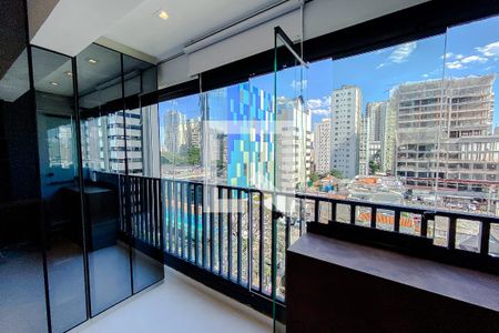 Varanda da Sala/Quarto de kitnet/studio à venda com 1 quarto, 23m² em Paraíso, São Paulo