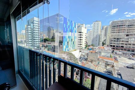 Varanda da Sala/Quarto de kitnet/studio à venda com 1 quarto, 23m² em Paraíso, São Paulo