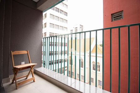 Varanda de apartamento para alugar com 1 quarto, 25m² em Liberdade, São Paulo