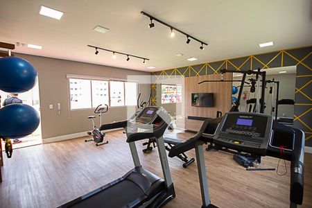 Apartamento para alugar com 46m², 2 quartos e 1 vaga Apartamento para alugar com 46m², 2 quartos e 1 vagaÁrea comum - Academia