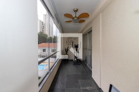 Varanda da Sala de apartamento para alugar com 4 quartos, 208m² em Indianópolis, São Paulo