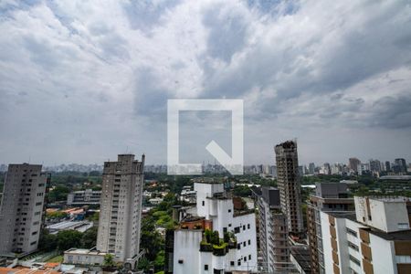 Quarto, vista  de kitnet/studio à venda com 1 quarto, 25m² em Moema, São Paulo