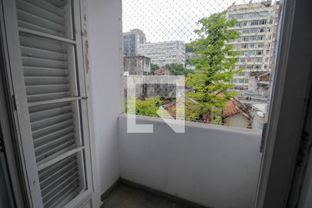 Varanda  de kitnet/studio para alugar com 1 quarto, 45m² em Glória, Rio de Janeiro
