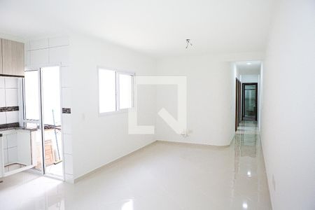Sala de apartamento para alugar com 3 quartos, 85m² em Vila Alzira, Santo André