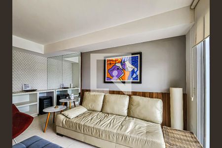 Sala de apartamento para alugar com 2 quartos, 80m² em Parque da Enseada, Guarujá