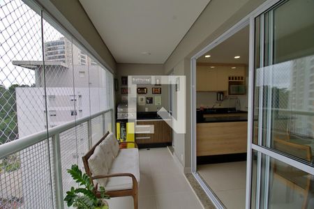 Varanda da Sala de apartamento para alugar com 2 quartos, 84m² em Vila Andrade, São Paulo