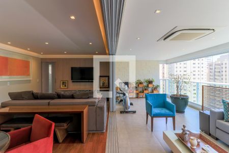 Sala de apartamento para alugar com 3 quartos, 163m² em Brooklin, São Paulo